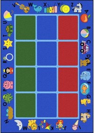 Joy Carpets Kid Essentials Alphabet Phonics Blue